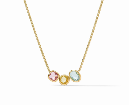 Julie Vos Kaleidoscope Delicate Necklace - Multi-Stone