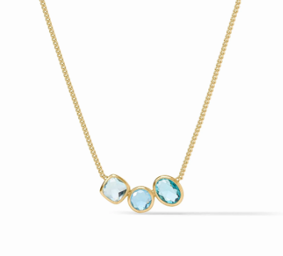 Julie Vos Kaleidoscope Delicate Necklace - Bahamian Blue