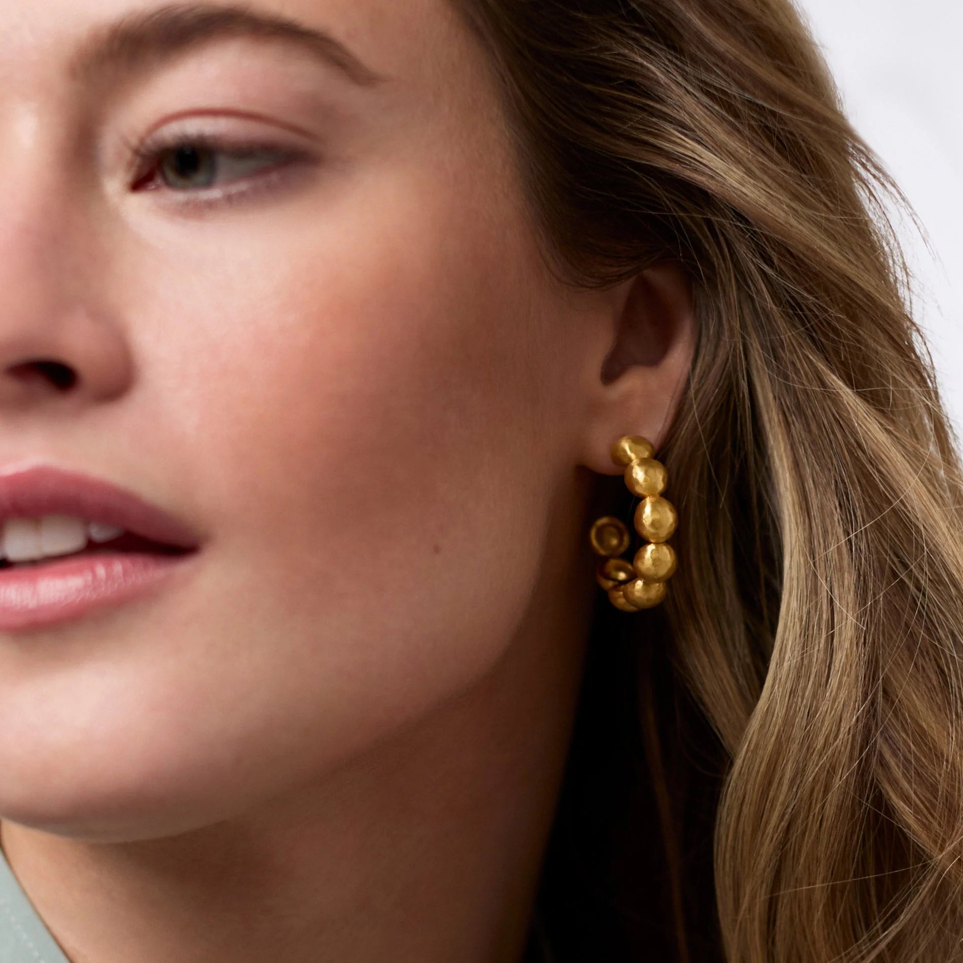 Julie Vos Solara Nova Hoop Small - Gold
