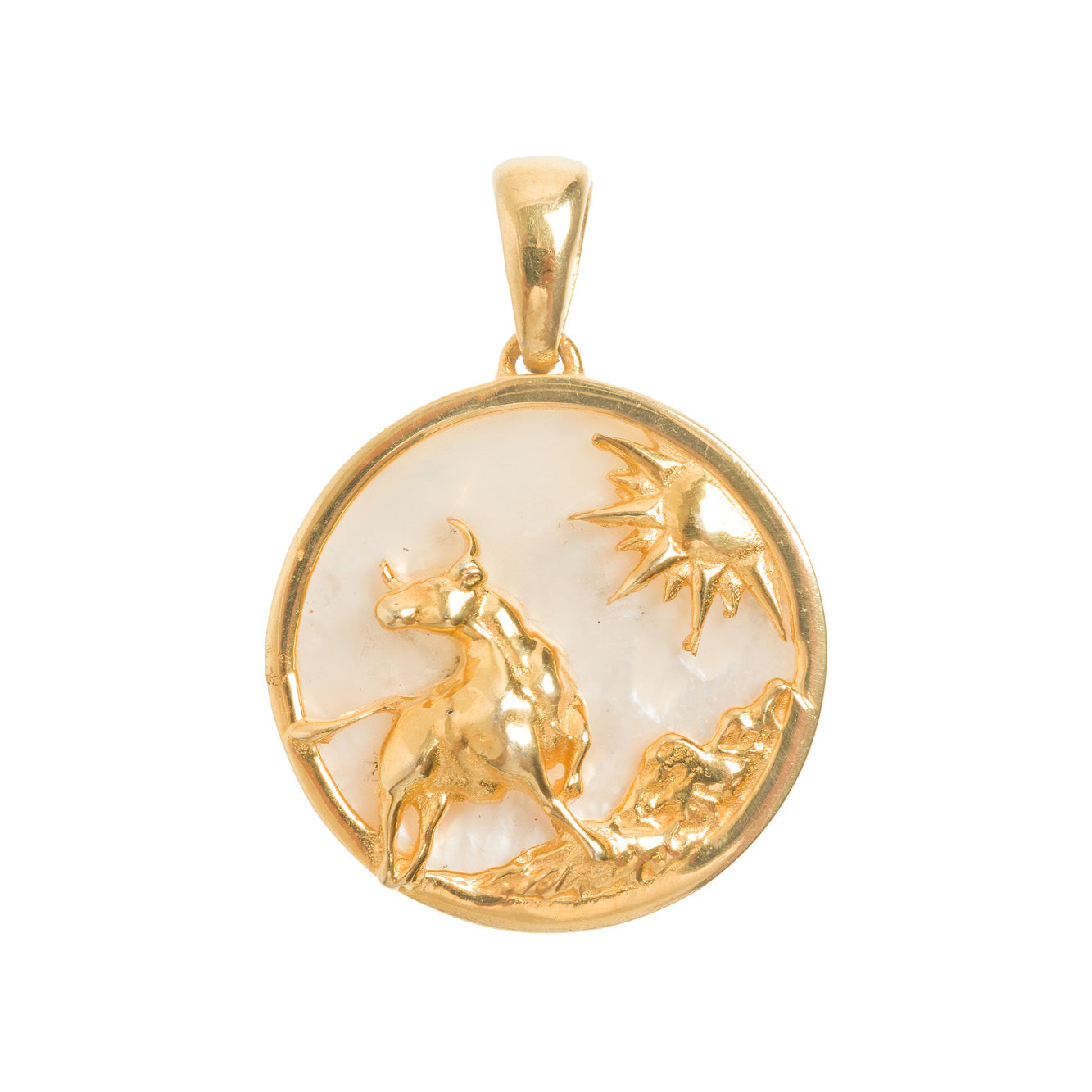 Freya Rose  - Taurus, Gold Zodiac Necklace