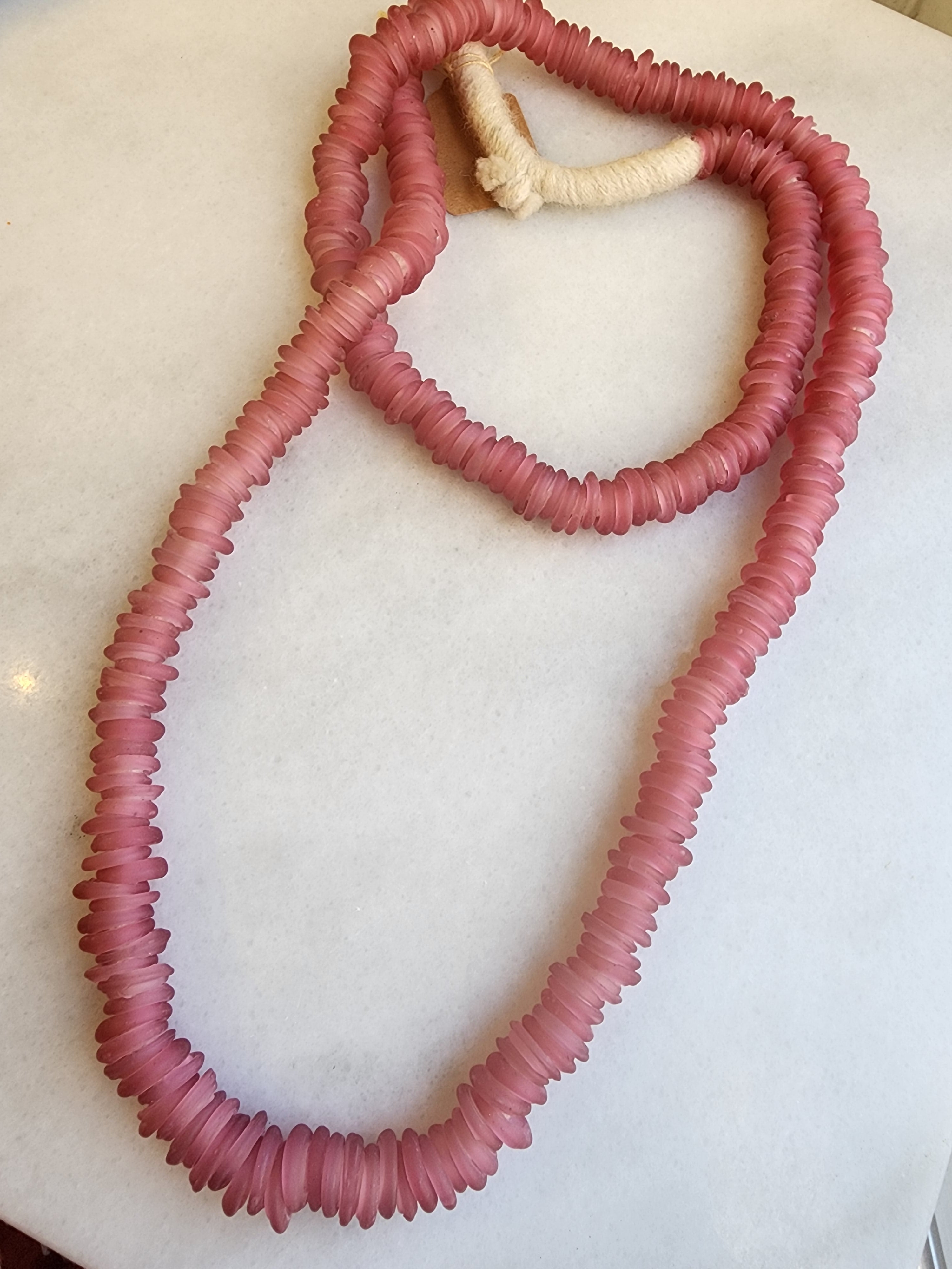 Cristina V. Trade Beads - Matte Pink
