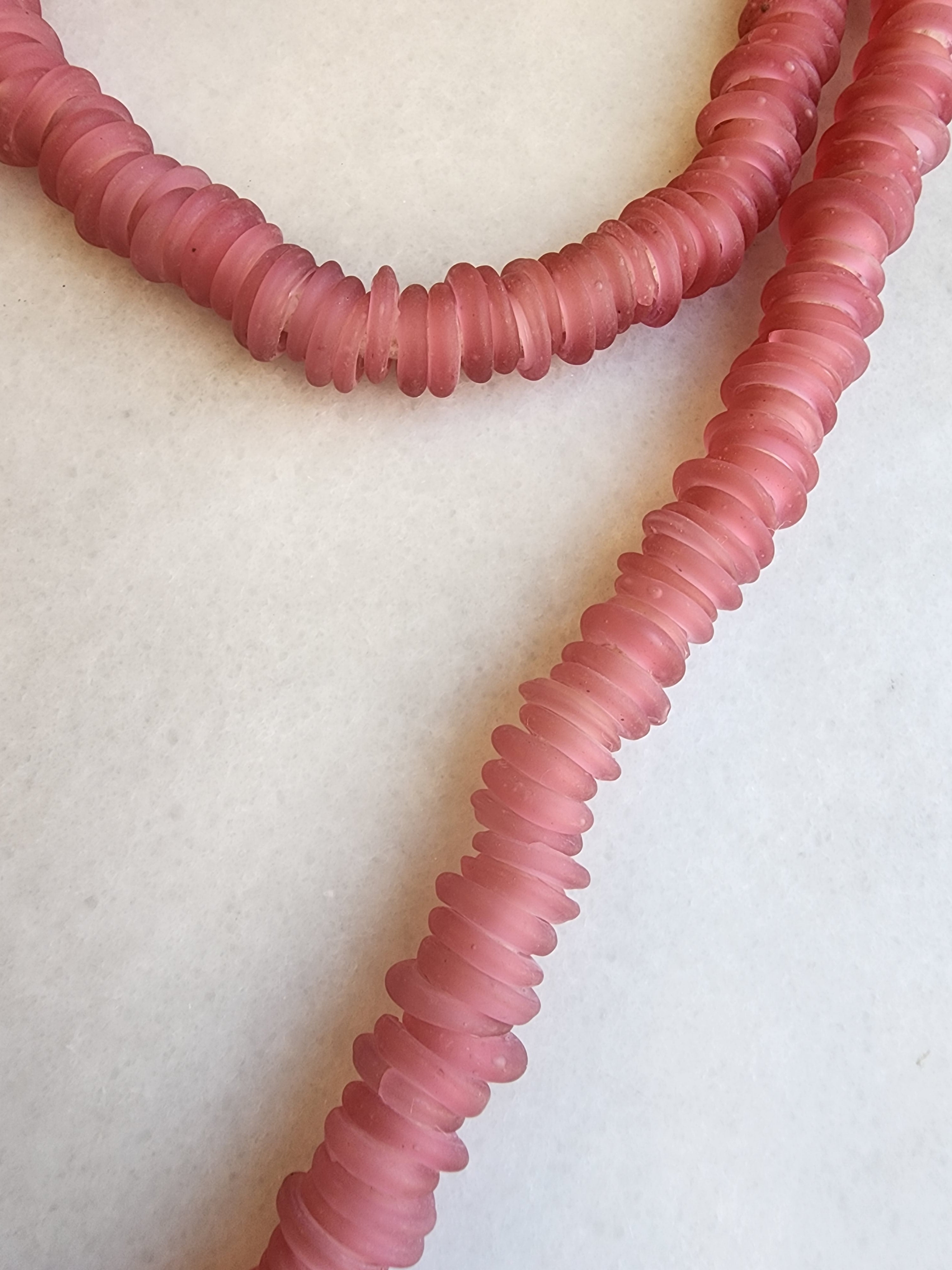 Cristina V. Trade Beads - Matte Pink