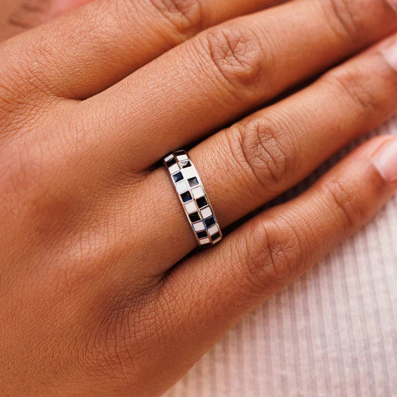 Pura Vida Checkerboard Ring - Size 9