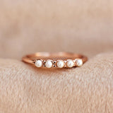 Pura Vida Mini Pearl Pave Ring - Size 7