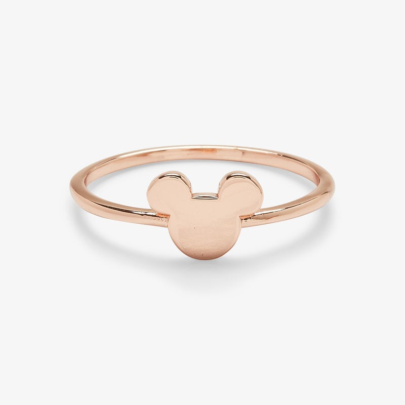 Pura Vida Disney Mickey Mouse Delicate Rose Gold Ring - 6