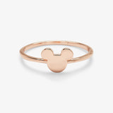 Pura Vida Disney Mickey Mouse Delicate Rose Gold Ring - 8