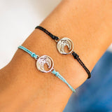 Pura Vida Swell Charm Bracelet - Silver - Black