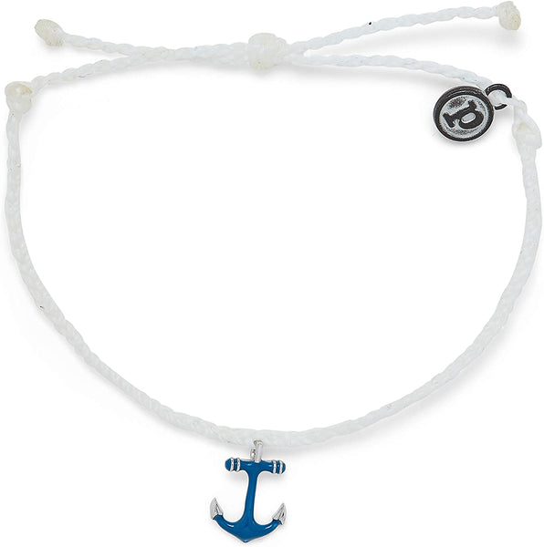 Pura Vida Anchors Away Bracelet in White