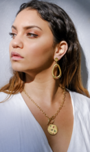 Marcia Moran Nikolina Embellished Drop Earrings - Tourmaline