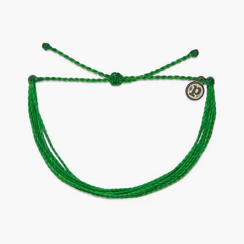 Pura Vida Solid Original Bracelet in Dark Green