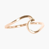 Pura Vida Rose Gold Wave Ring - Size 5