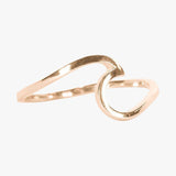 Pura Vida Rose Gold Wave Ring - Size 7