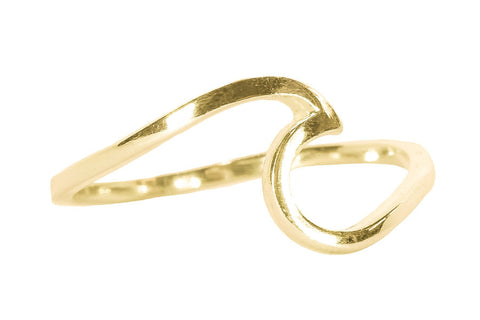 Pura Vida Gold Wave Ring - Size 7