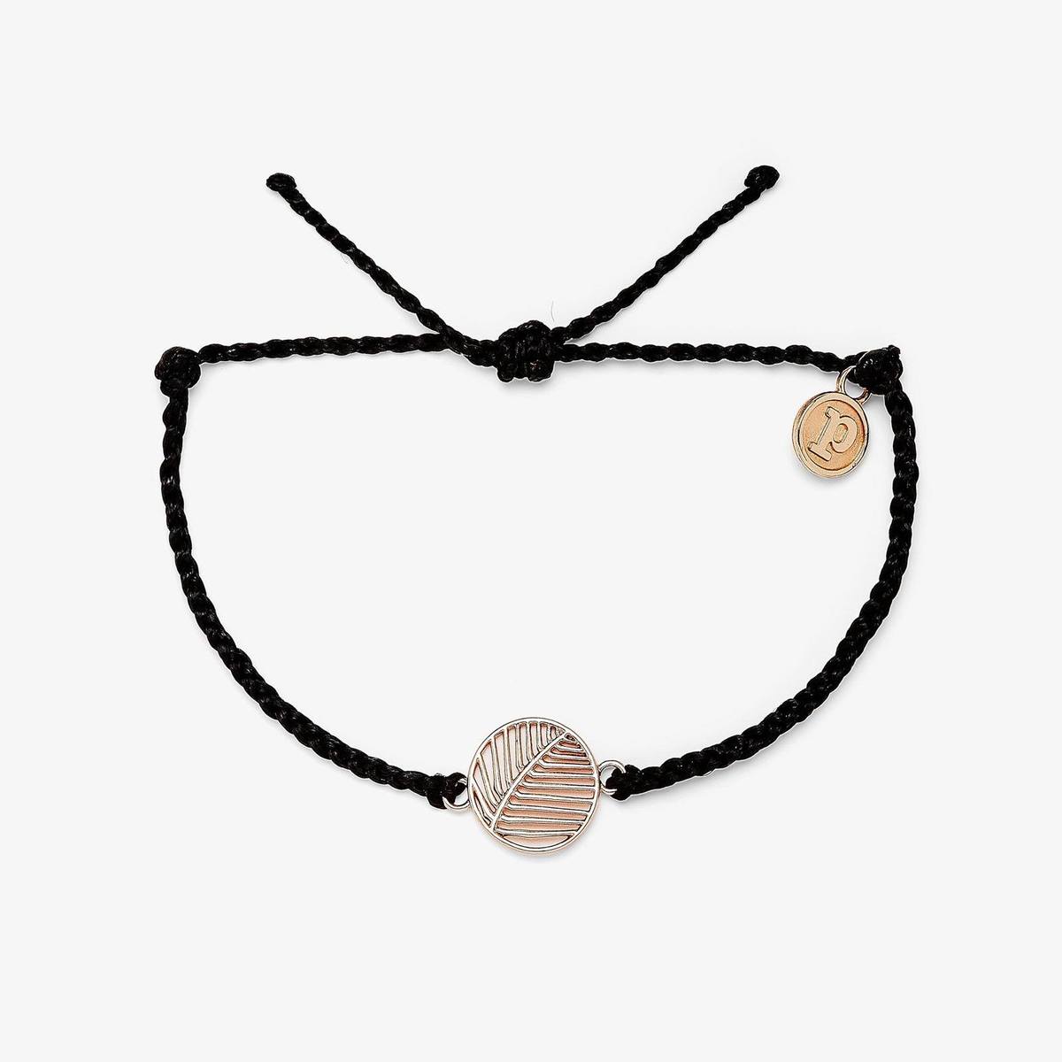 Pura Vida Havana Charm Bracelet - Rose Gold - Black