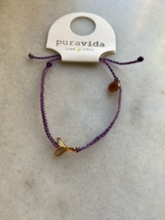 Pura Vida Mermaid Fin Charm Bracelet - Light Purple