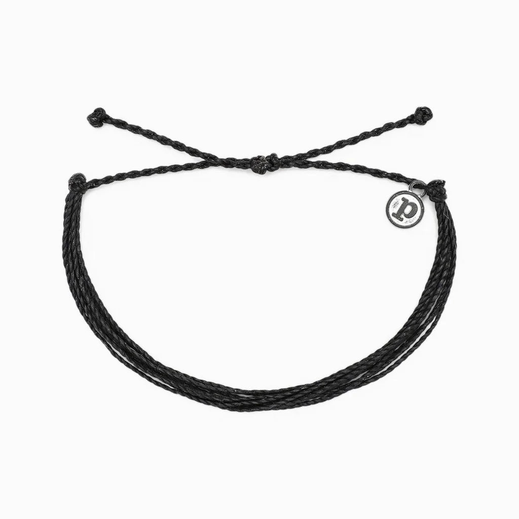 Pura Vida Solid Original Bracelet - Black