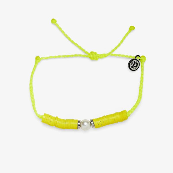 Pura Vida Neon Moon Bracelet in Neon Yellow