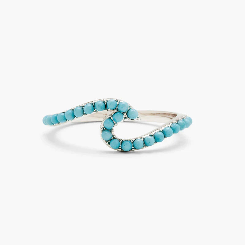 Pura Vida Neon Stone Wave Ring - Size 7