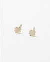 Sterling Silver (Gold Plate) Clover Studs